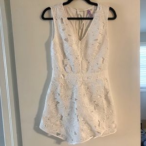 White Lace Romper